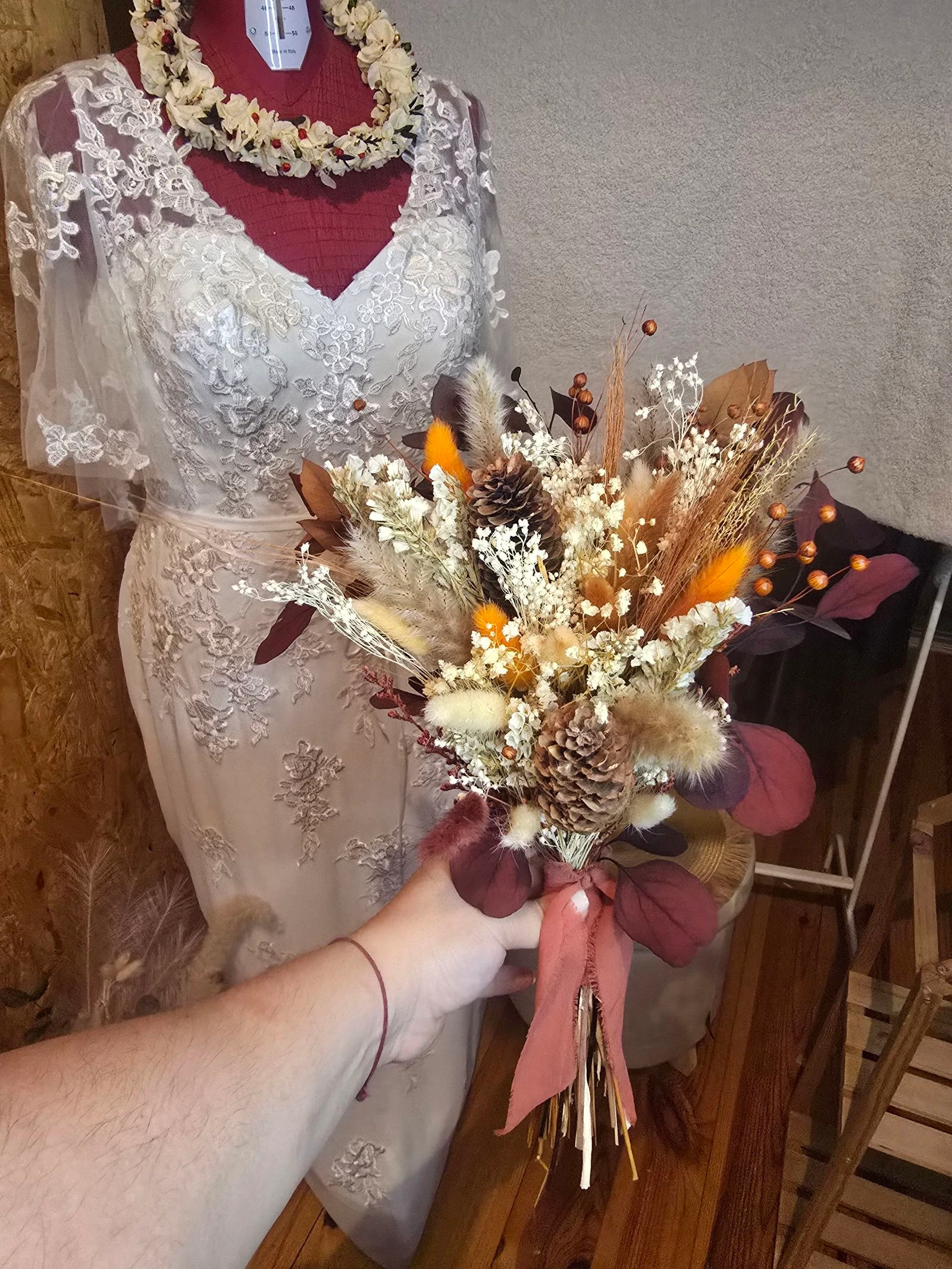 Boeket gedroogde en gestabiliseerde bloemen – photo 3